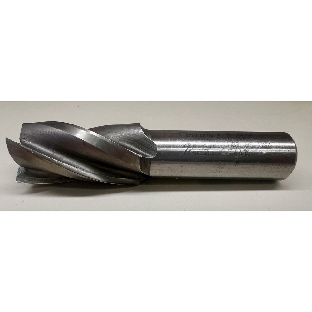 Weldon Uni-Lead 1" High Speed Steel End Mill, 4 Flutes, H89, 5.4414 A 32-5‎